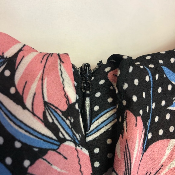 Hayden sz s floral retro pinup dress ruffle midi - Picture 7 of 7